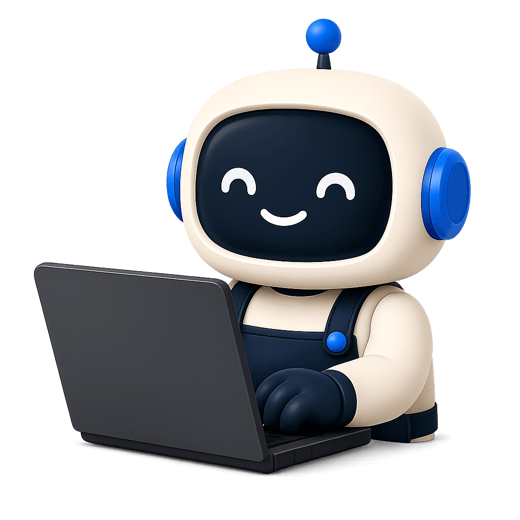 The Benchry assistant working on a laptop